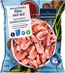 Räkor med Skal 70/90 Frysta
