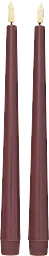 LED Antikljus vinröd