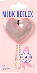 Reflexhänge Hjärta Rosa Bandet