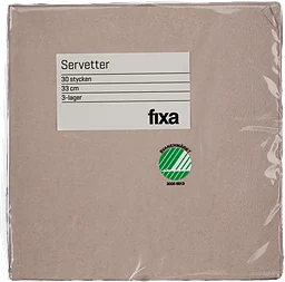 Servett Greige 33cm