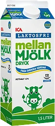 Mellanmjölkdryck Laktosfri 1,5%