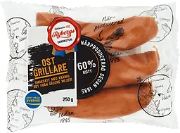 Grillkorv Ostgrillare 60% Kötthalt
