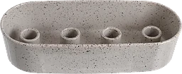 Ljusstake grå 4 ljus
