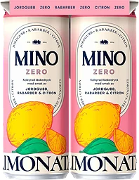 Läsk Zero Jordgubb, rabarber & citron 4-pack