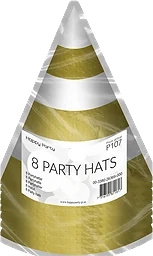 Partyhatt vit/guld