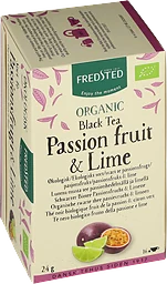 Svart te Passionsfrukt & lime 16-pack Eko