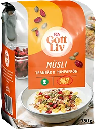 Müsli Tranbär & pumpafrön