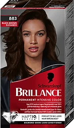 883 Black brown Hårfärg 1-p Brillance Schwarzkopf
