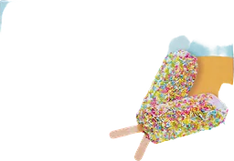 Glasspinnar Summer sprinkles 6-pack