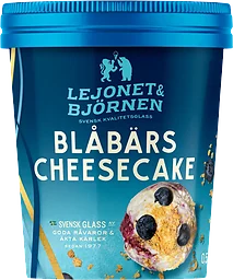 Glass Blåbärscheesecake Lejonet & Björnen