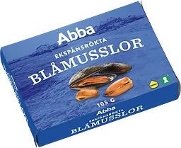Blåmusslor Ekspånsrökta
