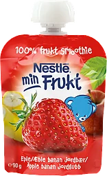 Min Frukt Smoothie Äpple, banan & jordgubb 6 Mån