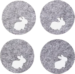 Glasunderlägg Kanin 4-pack