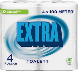 Extra Toalettpapper 4-p Miljömärkt