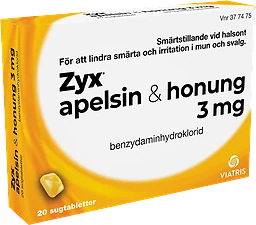 3mg Apelsin/honung Sugtabletter