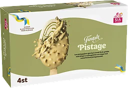 Glasspinnar Finaste pistage 4-pack