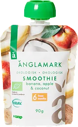Smoothie Banan, äpple & kokos 6 Mån Eko