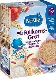 Min Fullkornsgröt yoghurt & äpple 1år 16p 450g