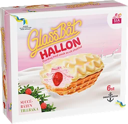 Glassbåt Hallon