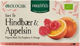 Svart te Hallon & Apelsin Ekologisk 16-p