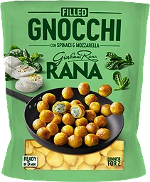 Fylld Gnocchi Spenat och Mozzarella Färsk