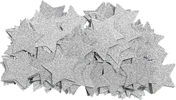 Konfetti Stjärna silver