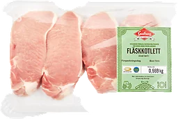 Fläskkotlett Benfri Skivad