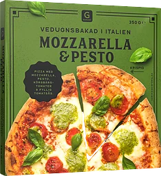 Mozzarella Pesto Pizza Fryst