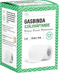 Gasbinda Självhäftande 8 cm 1-p