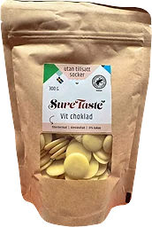 Chokladpellets Vit Utan Tillsatt Socker 300g
