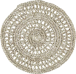 Tallriksunderlägg Crochet Beige