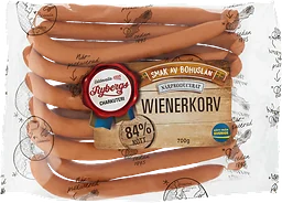 Wienerkorv 84% Kötthalt Charkuteri