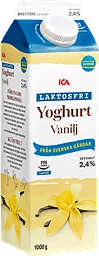 Vaniljyoghurt 2,4% Laktosfri 1l