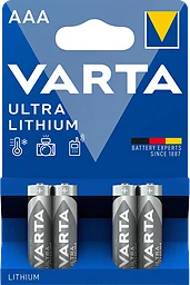 Batteri Ultra Lithium AAA 4-pack