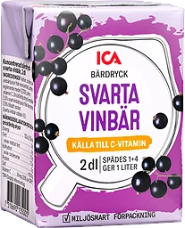 Svarta vinbär måltidsdryck