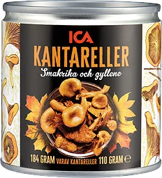 Kantareller i vatten 184g