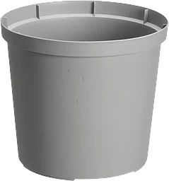 Plastkruka Grå 18cm