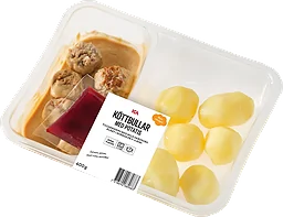 Färdigmat Köttbullar med Potatis Gräddsås