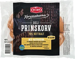 Prinskorv Deli 76% kötthalt