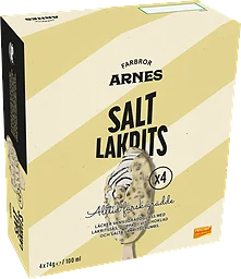 Glasspinne Saltlakrits 4-pack
