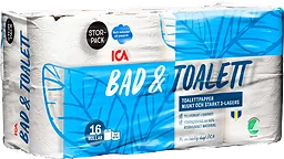 Bad & Toalett Toalettpapper 16-p Miljömärkt