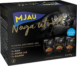 Kattmat Bitar i sås Mjau