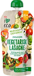 Barnmat Vegetarisk lasagne 6m Eko