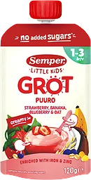 Grötklämmis Jordgubb, banan, blåbär & havre 1-3 år