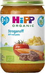 Barnmat Stroganoff Biff med pasta 8 Mån