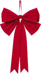 Rosett röd 60cm