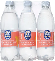 Kolsyrat vatten Grapefrukt & ananas 6-pack