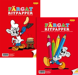 Ritpapper Färgat