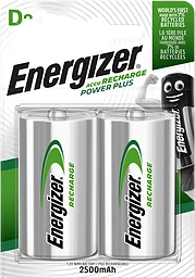 Batteri D Laddbart 2-p Power Plus