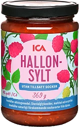Hallonsylt utan tillsatt socker